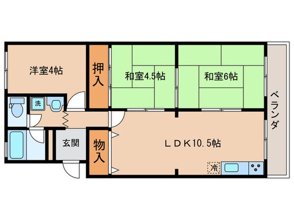 ボナ－ル西井の物件間取画像